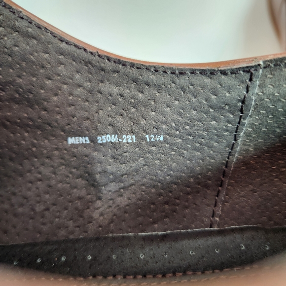 STACY ADAMS Men's Leather Dressy Oxford Shoe Medium Brown 12 W - Picture 8 of 10